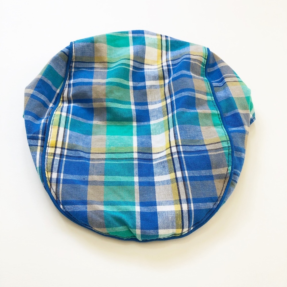 Green & Blue Plaid Spring Cap Infant-24 Months - Picture 2 of 4
